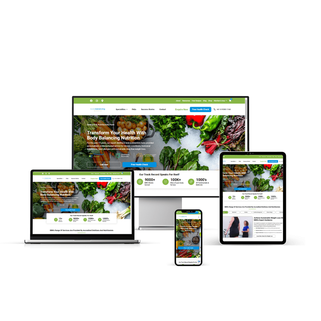 Body Balancing Website Design