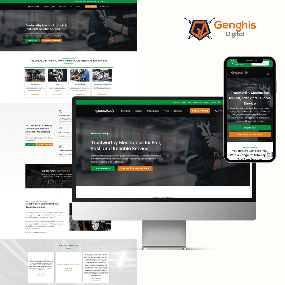 You Beauty Mechanics - Web Design