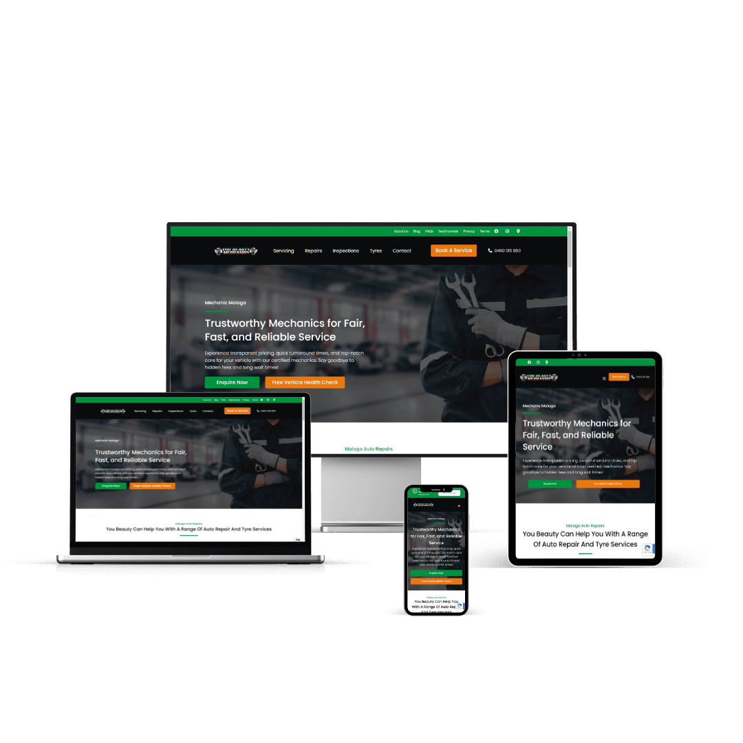 You Beauty Mechanics - Web Design
