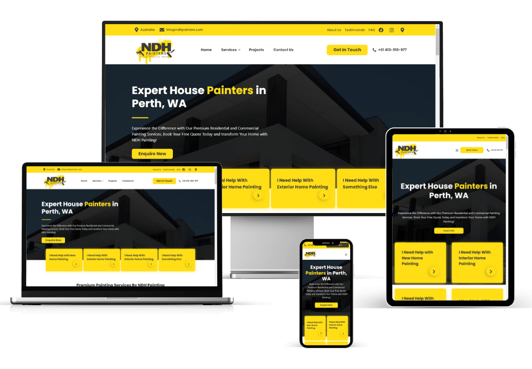 NDH painters web design