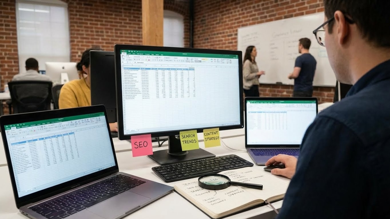 Analyzing data for Keyword Research Perth using SEO tools and metrics
