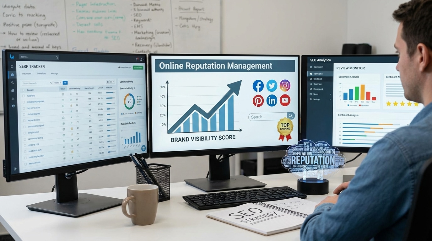 search performance data helping brands monitor online reputation with SEO tools