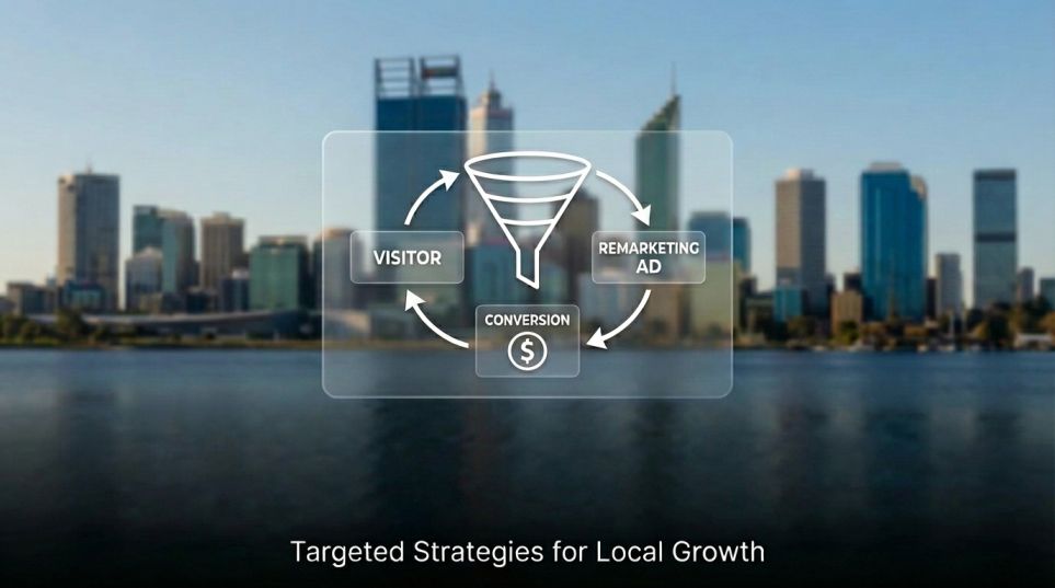 remarketing Perth audience targeting process illustration