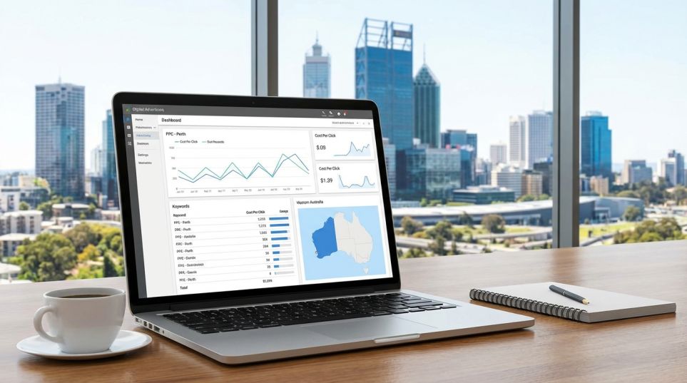 pay per click perth campaign dashboard showing lead growth