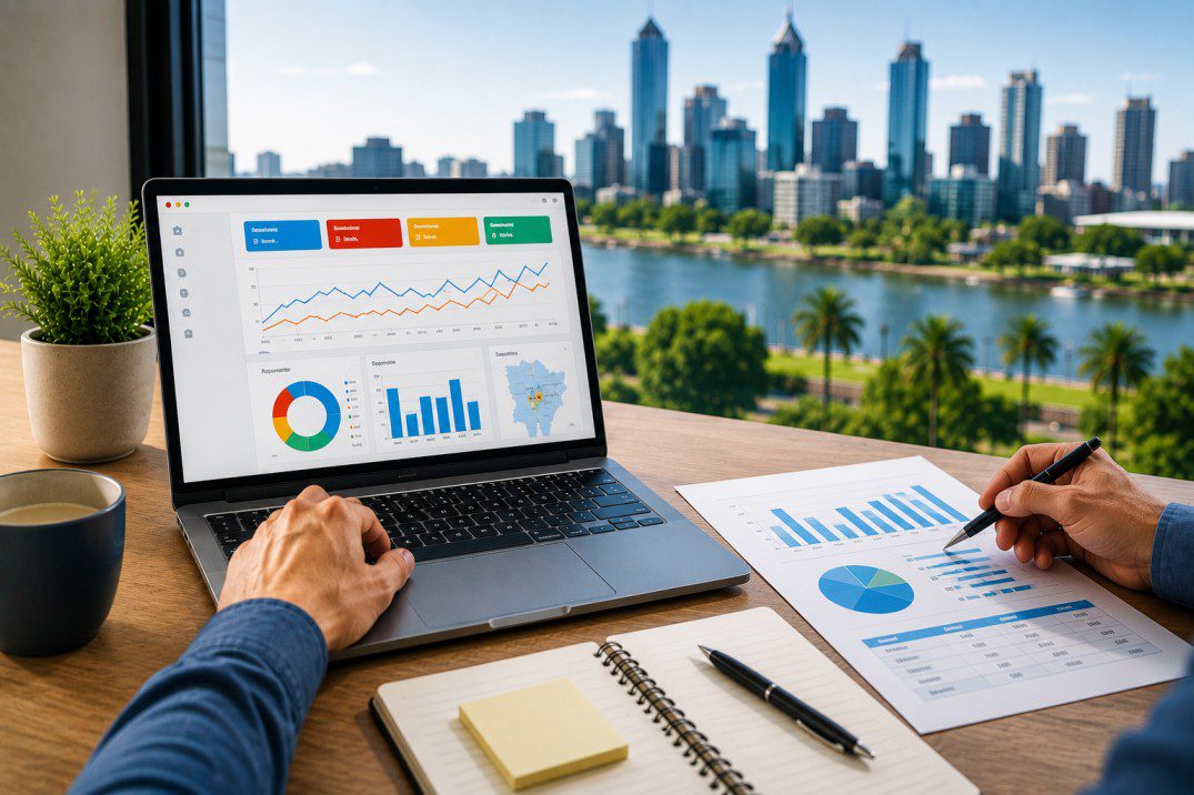 Google Ads Perth analytics and digital marketing strategy workspace for small businesses in Perth